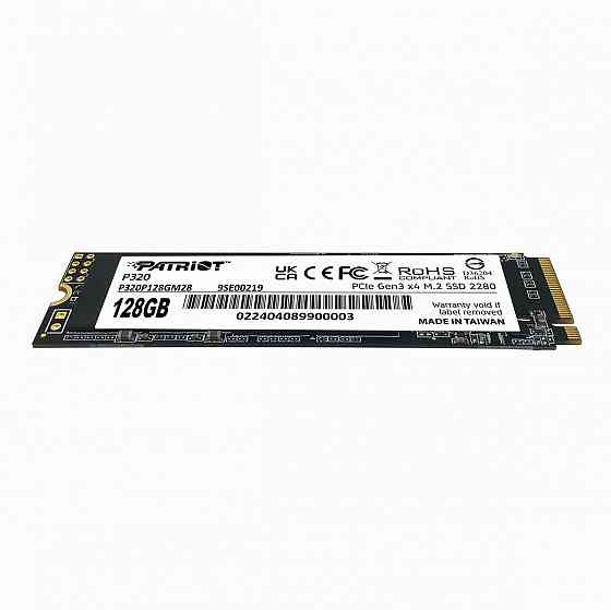 Ssd накопитель Patriot P320 P320p128gm28 128гб, M.2 2280, Pcie 3.0 X4, Nvme, M.2 (арт-4229) Макеевка