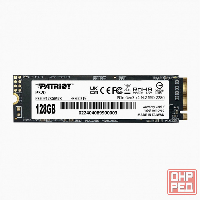 Ssd накопитель Patriot P320 P320p128gm28 128гб, M.2 2280, Pcie 3.0 X4, Nvme, M.2 (арт-4229) Макеевка - изображение 1