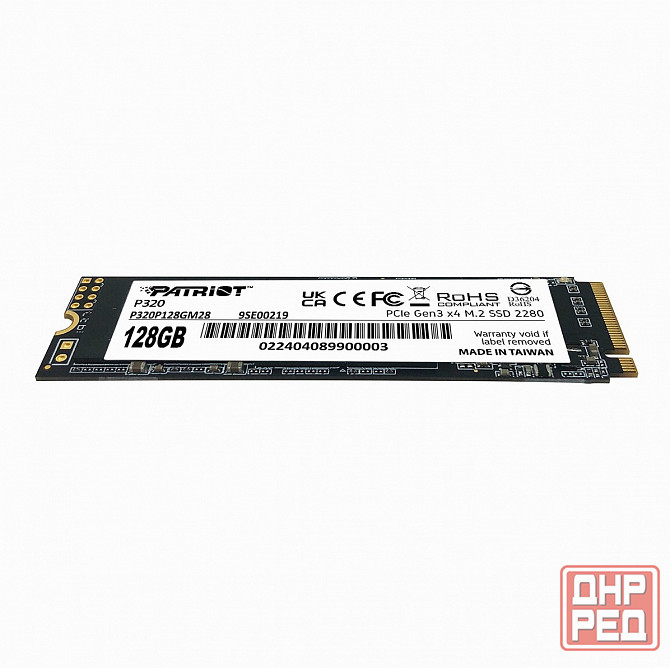 Ssd накопитель Patriot P320 P320p128gm28 128гб, M.2 2280, Pcie 3.0 X4, Nvme, M.2 (арт-4229) Макеевка - изображение 3