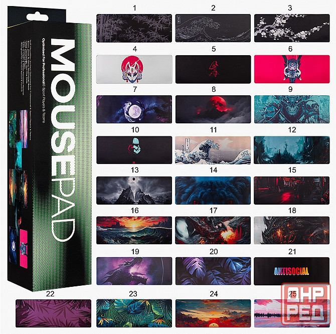 Коврик для мышки Xxl в ассортименте (300*900*3mm) (арт-2389) Макеевка - изображение 1