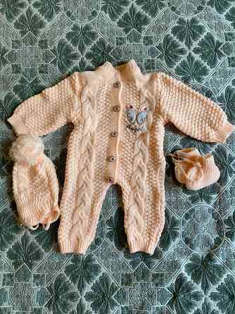 Костюм вязаный полушерстяной на 6 мес Донецк