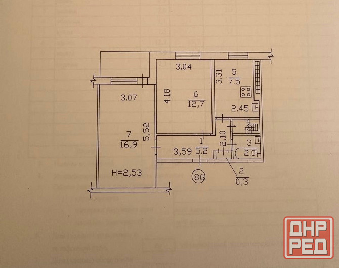 Продажа 2х Комнатной На Бульваре Шевченко 36 ! Документы Готовы! Чистовая Отделка ! Вода Идет ! Донецк - изображение 8