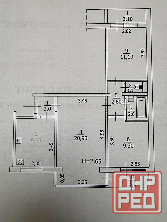 3-х ком кв м-н Солнечный с мебелью Макеевка - изображение 10