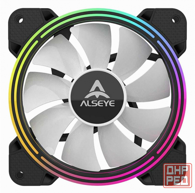 Комплект вентиляторов для корпуса 3шт. Alseye Halo 4.0-B Kit Argb (арт-3125) Донецк - изображение 3