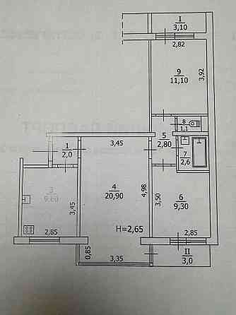 Продается 3-х ком кв м-н Солнечный Макеевка