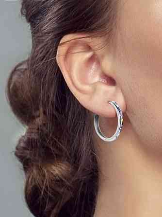 Серьги кольца серебро Донецк