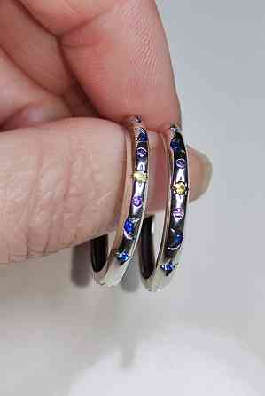 Серьги кольца серебро Донецк