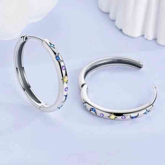 Серьги кольца серебро Донецк