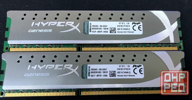 DDR3 16Gb KIT 1866MHz Kingston HyperX KHX18C11P1K2/16 - 8Gb+8Gb - Обмен на 140шт любой нерабочей озу Донецк - изображение 1