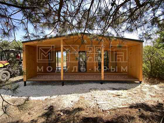 Глэмпинг \ Модульный Дом 65 м2 с санузлом под ключ от производителя Донецк