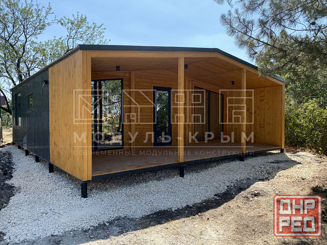 Глэмпинг \ Модульный Дом 65 м2 с санузлом под ключ от производителя Донецк - изображение 1