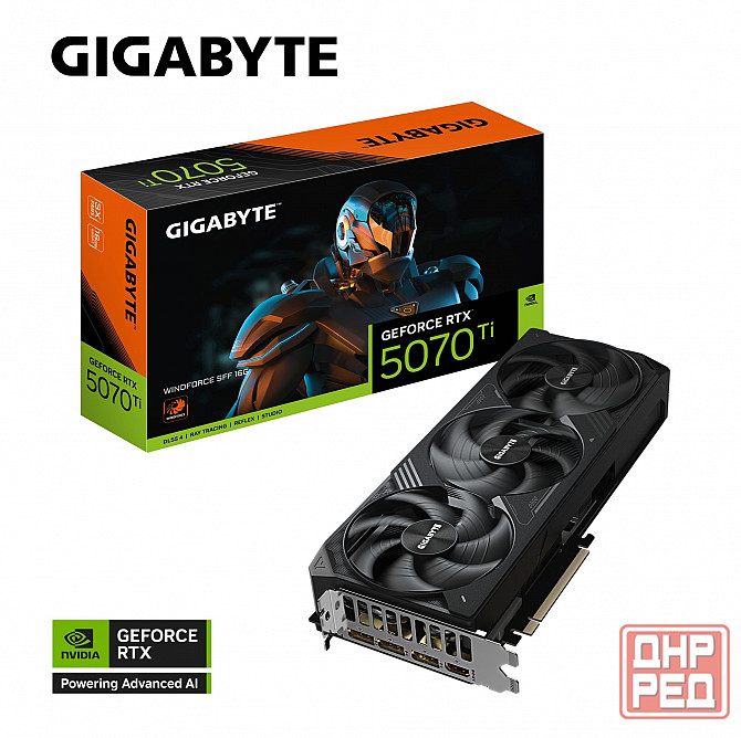 Видеокарта Gigabyte Geforce Rtx 5070 Ti Windforce Sff 16gb (Gv-N507twf3-16gd) (арт-9158) Макеевка - изображение 1