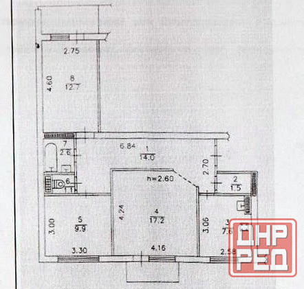 3х ком. квартира, Автоколонна Донецк - изображение 10