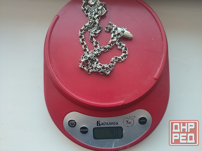 Цепь серебряная Бисмарк с крестом Донецк - изображение 2