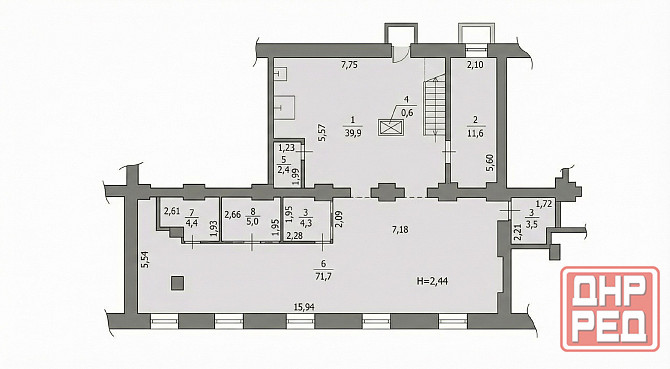 APEHДA:фасадное помещение в центральном районе / ул.Артема Донецк - изображение 4