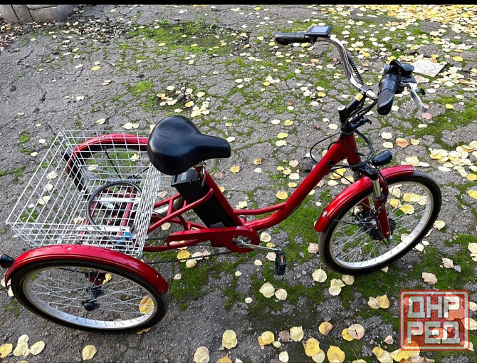 Электро велосипед взрослый трехколесный Донецк - изображение 2