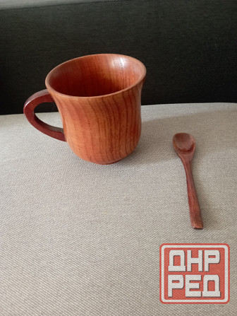 Чашки деревянные с ложкой Макеевка - изображение 3
