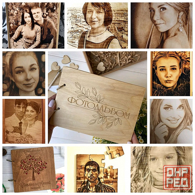 Огненный Портрет на дереве - подарок Мариуполь - изображение 7