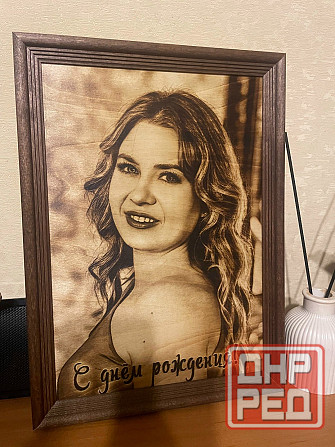 Огненный Портрет на дереве - подарок Мариуполь - изображение 2