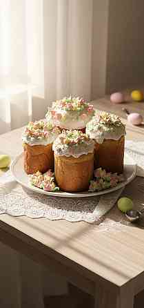 Украшения для пасхальных куличей из меренги Донецк