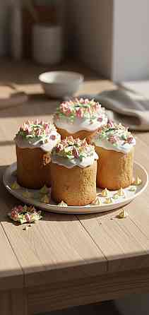 Украшения для пасхальных куличей из меренги Донецк