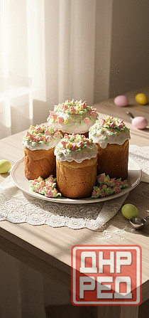 Украшения для пасхальных куличей из меренги Донецк - изображение 3