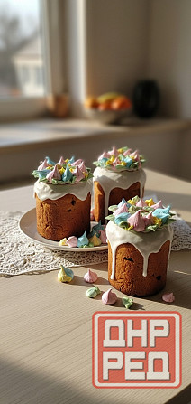 Украшения для пасхальных куличей из меренги Донецк - изображение 8