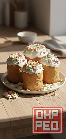 Украшения для пасхальных куличей из меренги Донецк - изображение 5