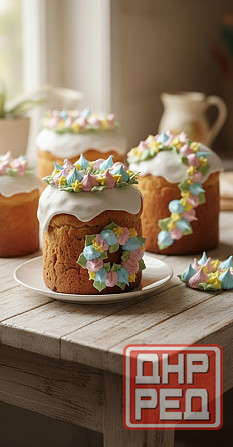 Украшения для пасхальных куличей из меренги Донецк - изображение 4