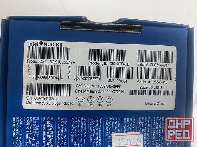 Мини пк платформа Intel nuc original boxnuc6cayh j3355 120gb ssd ddr3 4gb Донецк - изображение 2