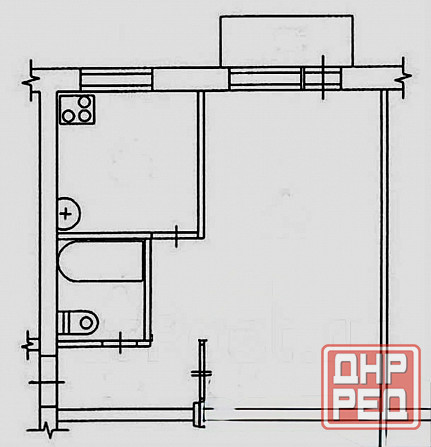 1-комнатная квартира Даки кв-л Железнодорожный Макеевка - изображение 1