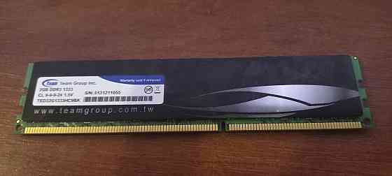 Оперативная память DDR3 1333 2gb Team Elite *2шт Донецк