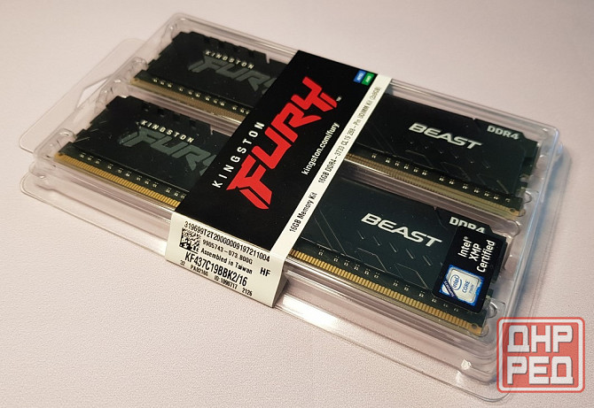 Продам оперативную память ddr4 16 гб kingston hyperX fury (2x8 Гб) 3733 mhz Донецк - изображение 2