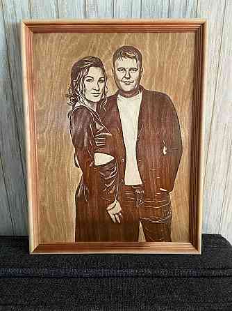 Портрет на дереве по фото | Оригинальный подарок с душой Донецк