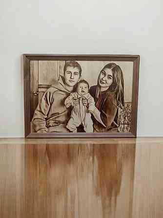 Портрет на дереве по фото | Оригинальный подарок с душой Донецк