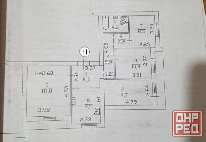 Продается 4- х комнатная квартира, пр-т Ильича, ориентир "Мединститут" Донецк - изображение 8