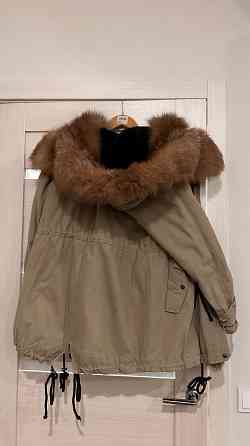 Парка женская с натуральным мехом 44 р Донецк