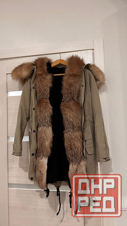 Парка женская с натуральным мехом 44 р Донецк - изображение 1