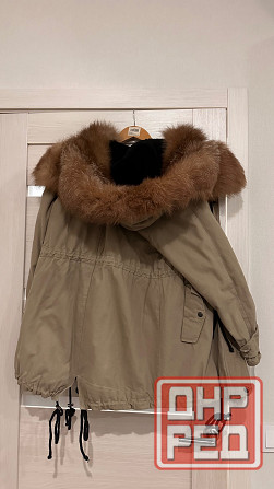 Парка женская с натуральным мехом 44 р Донецк - изображение 3