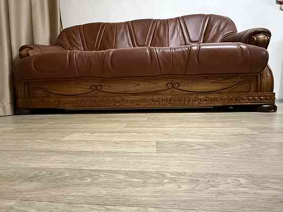 Продам кожаные диван и кресла Донецк