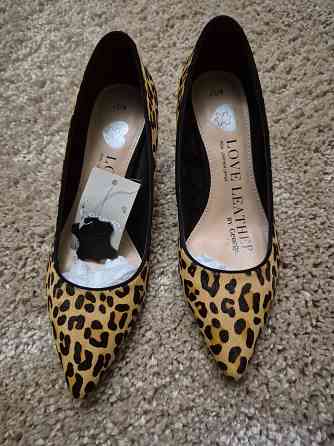 Туфли кожаные - мех пони Донецк