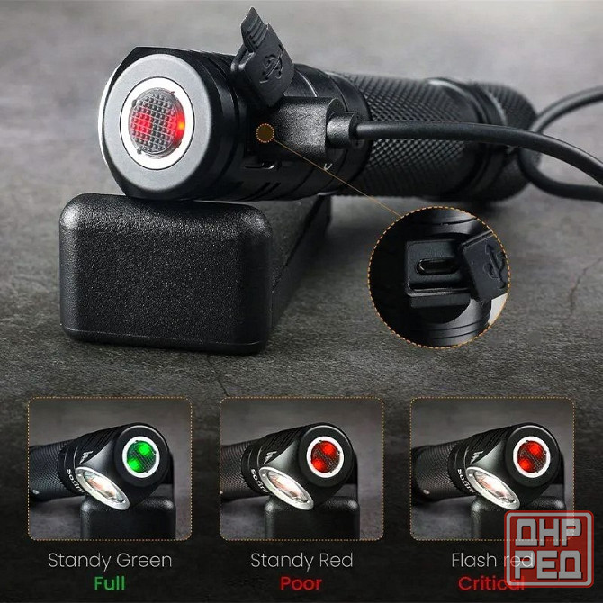 Налобный фонарь Sofirn SP40A аккумулятор 18650 в комплекте Донецк - изображение 5