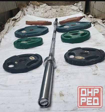 Штанга блины олимпийка Донецк - изображение 1