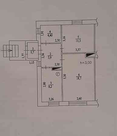 Продается 3 ком. дом , ул. Луначарского, дк 21 съезда в Ленинском р-н. Донецк