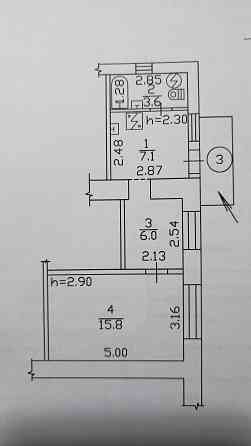 1 комнатная, площадь Петровского Донецк