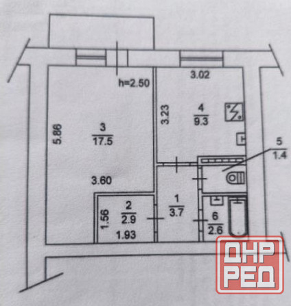 Продаю 1-комнатную квартиру в Киевском районе, ул. Куйбышева, жд Донецк - изображение 1