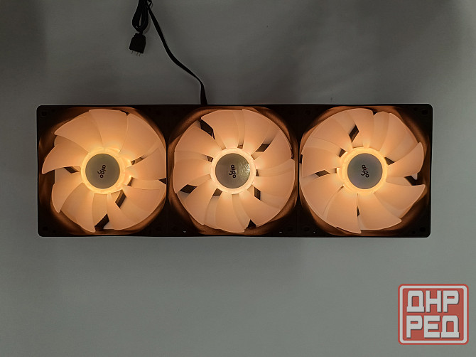 120 mm тройной кулер aigo argb Донецк - изображение 3