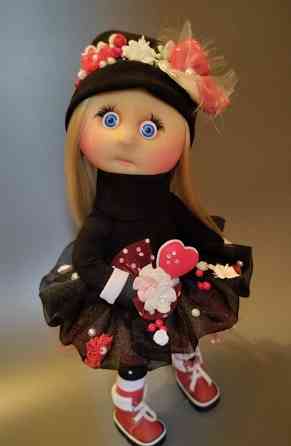 Кукла трикотажная ручная работа 36 см. Донецк