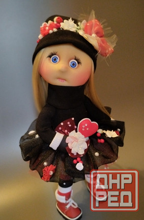 Кукла трикотажная ручная работа 36 см. Донецк - изображение 3