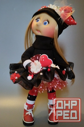 Кукла трикотажная ручная работа 36 см. Донецк - изображение 4